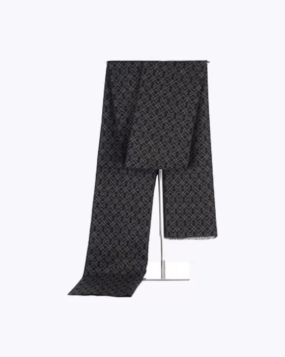 شال گردن موهر مردانه زنانه دورو طرح هندسی لوزی جوراب نوین